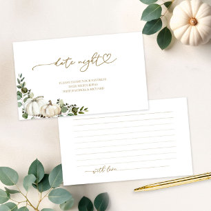 Greenery Herfst Vrijgezellenfeest Date Night Kaart