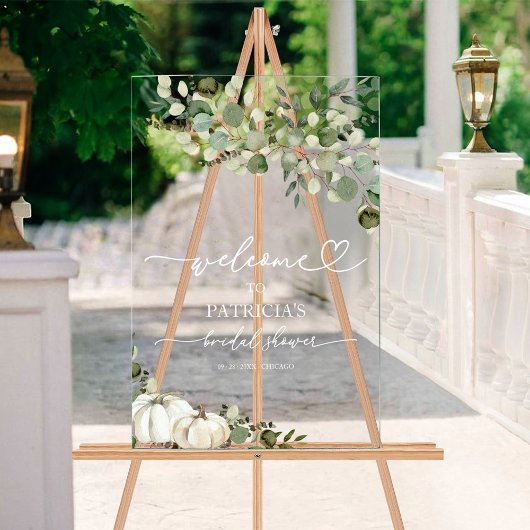 Greenery Herfst Vrijgezellenfeest Welkom Acryl Bord