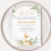 Greenery Herten Baby shower Kaart