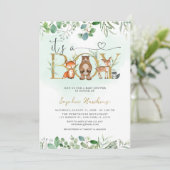 Greenery Het is een Baby shower van padvinders Kaart (Staand voorkant)