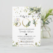Greenery Het is een Jongen Baby shower Eucalyptus  Kaart (Staand voorkant)