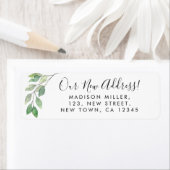 Greenery het Nieuwe Adres van de Terugkeer Etiket (Insitu)