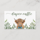 Greenery Highland Koe luierloterij Informatiekaartje (Achterkant)