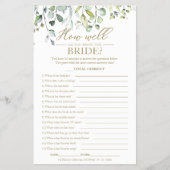 Greenery Hoe goed ken je het bruidsspel? Flyer (Voorkant)