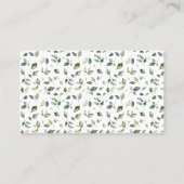 Greenery Hoeveel Gummy Beren Shower Game Kaart Plaatskaartje (Achterkant)