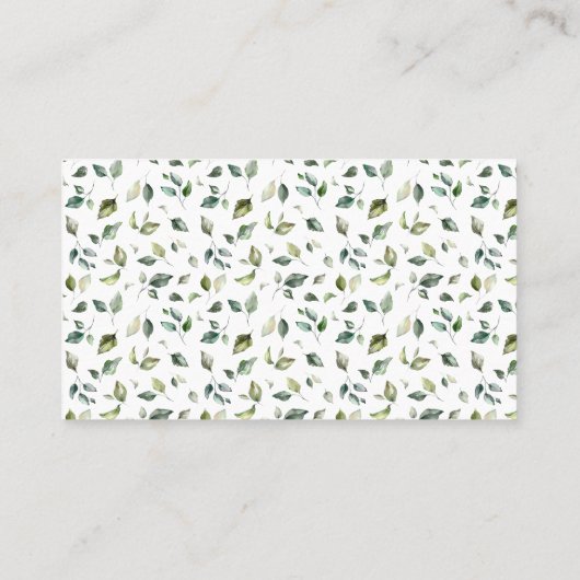 Greenery Hoeveel Gummy Beren Shower Game Kaart Plaatskaartje (Achterkant)