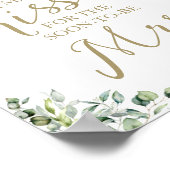 Greenery hoeveel kussen voor mevrouw Sign Poster (Hoek)