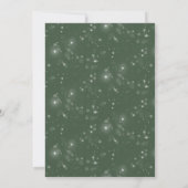 Greenery Holly Berries Wreath kerstparty Kaart (Achterkant)