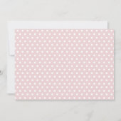 Greenery Holly Bouquet Foto Holiday Pink Birth Aankondiging (Achterkant)