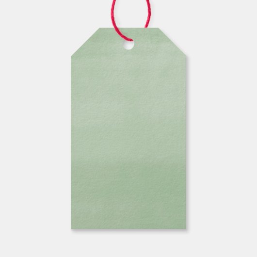 Greenery holly rood gouden kerst baby shower cadeaulabel (Achterkant)