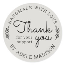 Greenery Homemade with Love Bedankt