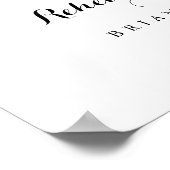 Greenery Horizontal Rehearsal Dinner Welcome Poster (Hoek)