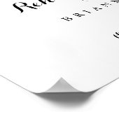 Greenery Horizontal Rehearsal Dinner Welcome Sign Poster (Hoek)