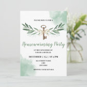 Greenery Housewarming Party Kaart (Staand voorkant)