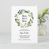 Greenery Housewarming Party nodigt uit Kaart (Staand voorkant)