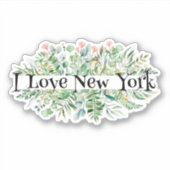 Greenery I Love New York Sticker (Voorkant)