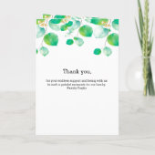 Greenery in liefhebbende begrafenis van het geheug programma (Achterkant)