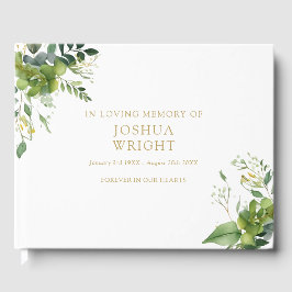 Greenery in Loving Memory Memorial Funeral Gastenboek