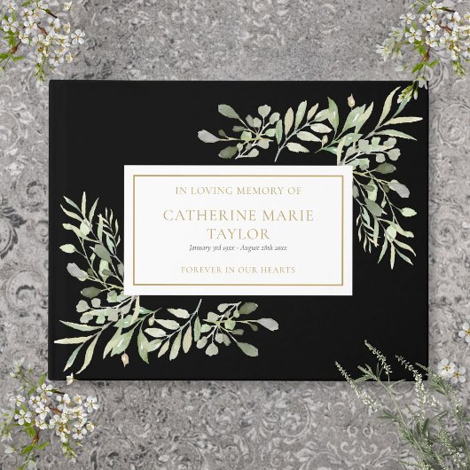 Greenery in Loving Memory Memorial Funeral Gastenboek