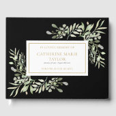 Greenery in Loving Memory Memorial Funeral Gastenboek (Voorkant)