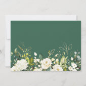 Greenery Ivory Gold Floral Foto Save the New Date Save The Date (Achterkant)