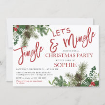 Greenery Jingle en Mingle Holiday Kerstparty