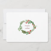 Greenery Joy Foto Feestdagenkaart (Achterkant)