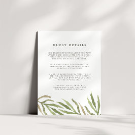 Greenery | Kaart gastgegevens