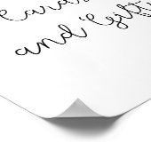 Greenery - kaarten en geschenken baby shower poste poster (Hoek)