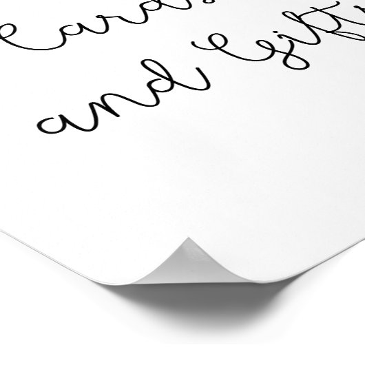 Greenery - kaarten en geschenken baby shower poste poster (Hoek)