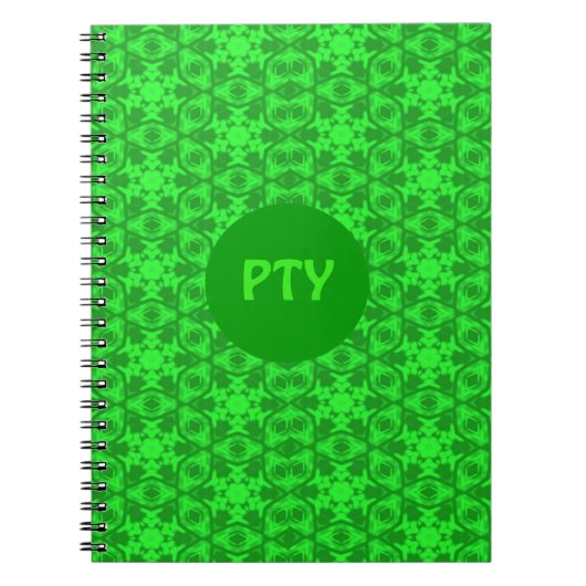 Greenery Kaleidoscope Notitieboek (Voorkant)