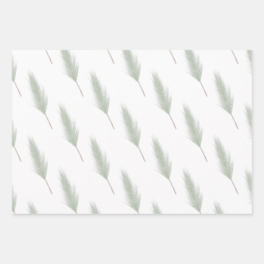 Greenery kerstinpakpapier inpakpapier vel (Voorkant 3)