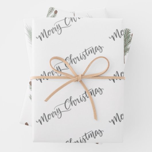 Greenery kerstinpakpapier inpakpapier vel (In situ)