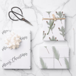 Greenery kerstinpakpapier inpakpapier vel