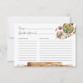 Greenery Kitchen Waterverf Recipcard (Voorkant)