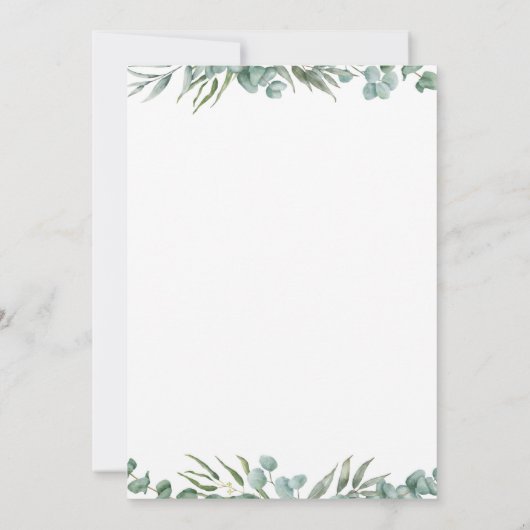 Greenery Koala Balloon Boy Verjaardagsuitnodiging Kaart (Achterkant)