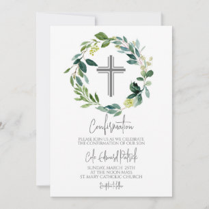 Greenery krans bevestiging kaart