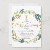 Greenery Krans Verpleegster Pinning Afstuderen Kaart (Voorkant)