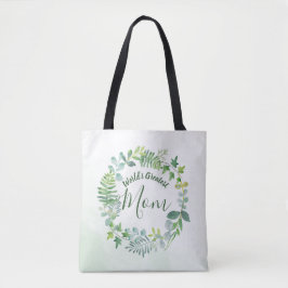 Greenery krans Wereld's Grootste Moeder Tote Bag