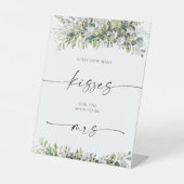 Greenery kruiden gast hoeveel kussen teken reclamebord met voetstuk (Voorkant)