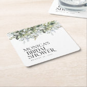 Greenery Kruiden Vrijgezellenfeest Kartonnen Onderzetters (Schuin)