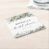 Greenery Kruiden Vrijgezellenfeest Kartonnen Onderzetters (Schuin)