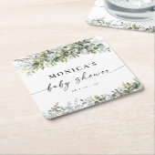 Greenery Kruiden Vrijgezellenfeest Kartonnen Onderzetters (Schuin)