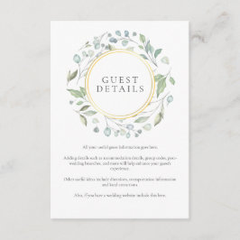 Greenery Laurel Garland Gasteninformatie Details Informatiekaartje