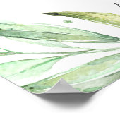 Greenery Laurel Wreath Welcome Signage Poster (Hoek)