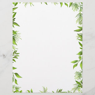 Greenery Leaf Briefpapier voor weddenschappen