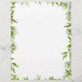 Greenery | Leaf | Briefpapier voor weddenschappen (Voorkant)