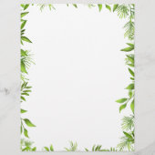 Greenery | Leaf | Briefpapier voor weddenschappen (Achterkant)