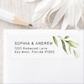 Greenery Leaf Floral Return Label (Insitu)