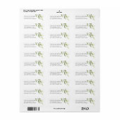 Greenery Leaf Floral Return Label (Full Sheet)